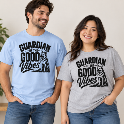 German Shepherd Guardian of the Good Vibes T-Shirt, Dog Lover Gift