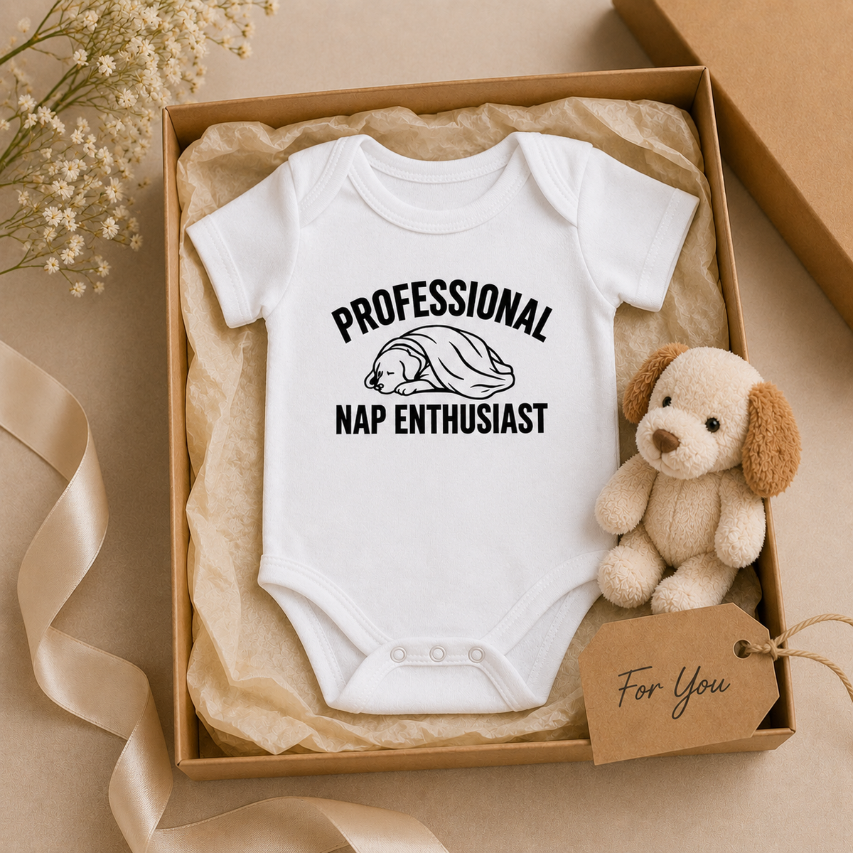 Professional Nap Enthusiast Baby Bodysuit, Funny Sleeping Puppy Baby Outfit, Cute Dog Baby Clothes, Baby Shower Gift, New Baby Gift