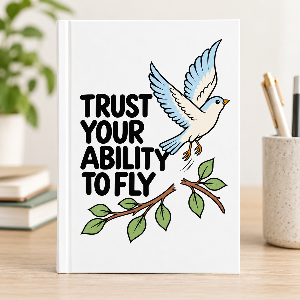 Inspirational Bird Journal, Motivational Lined Notebook, Encouragement Gift
