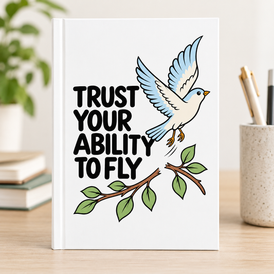 Inspirational Bird Journal, Motivational Lined Notebook, Encouragement Gift