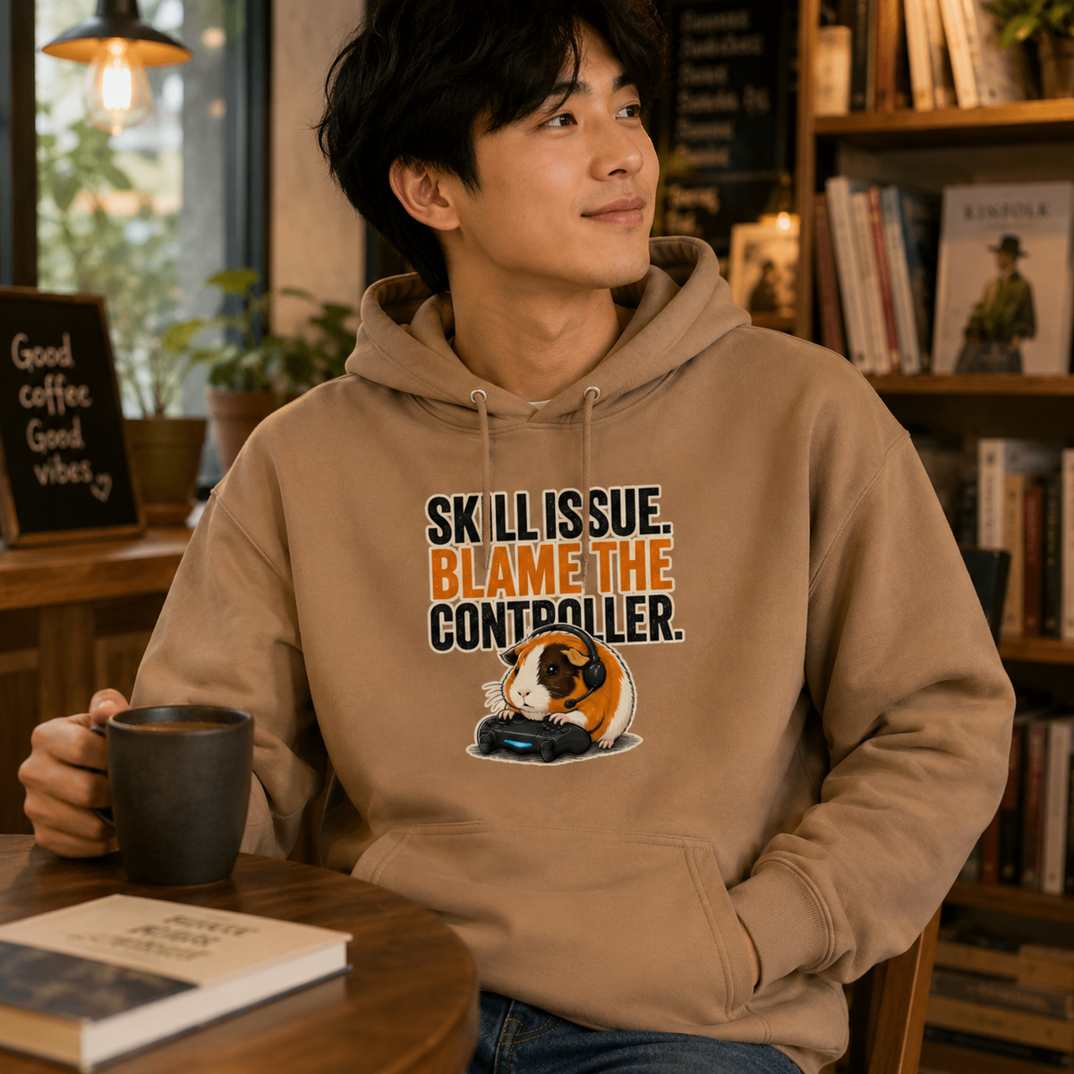 Funny Guinea Pig Gamer Hoodie, Skill Issue Blame Controller, Gaming Gift