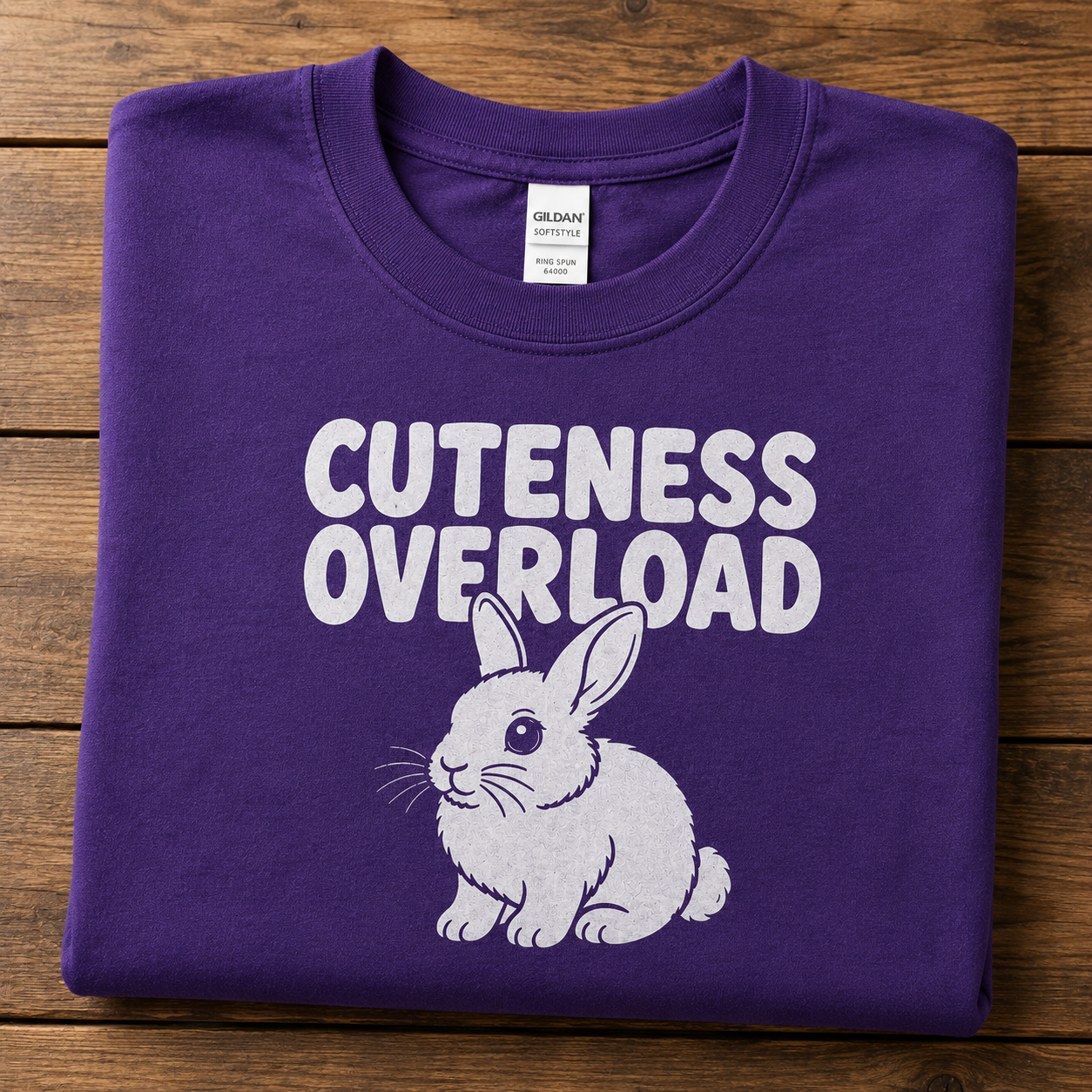 Cute Bunny Shirt, Cuteness Overload Rabbit T-Shirt, Bunny Lover Gift, Pet Rabbit Tee, Bunny Mom Shirt, Rabbit Owner Gift, Cute Animal Shirt