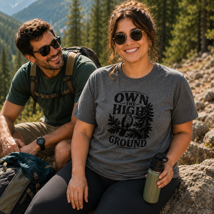 Own the High Ground Hawk Adult T-Shirt | Nature-Inspired Graphic Tee