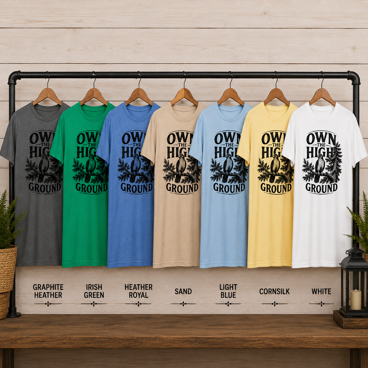 Own the High Ground Hawk Adult T-Shirt | Nature-Inspired Graphic Tee