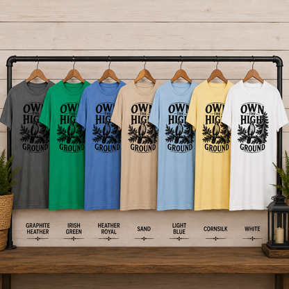 Own the High Ground Hawk Adult T-Shirt | Nature-Inspired Graphic Tee