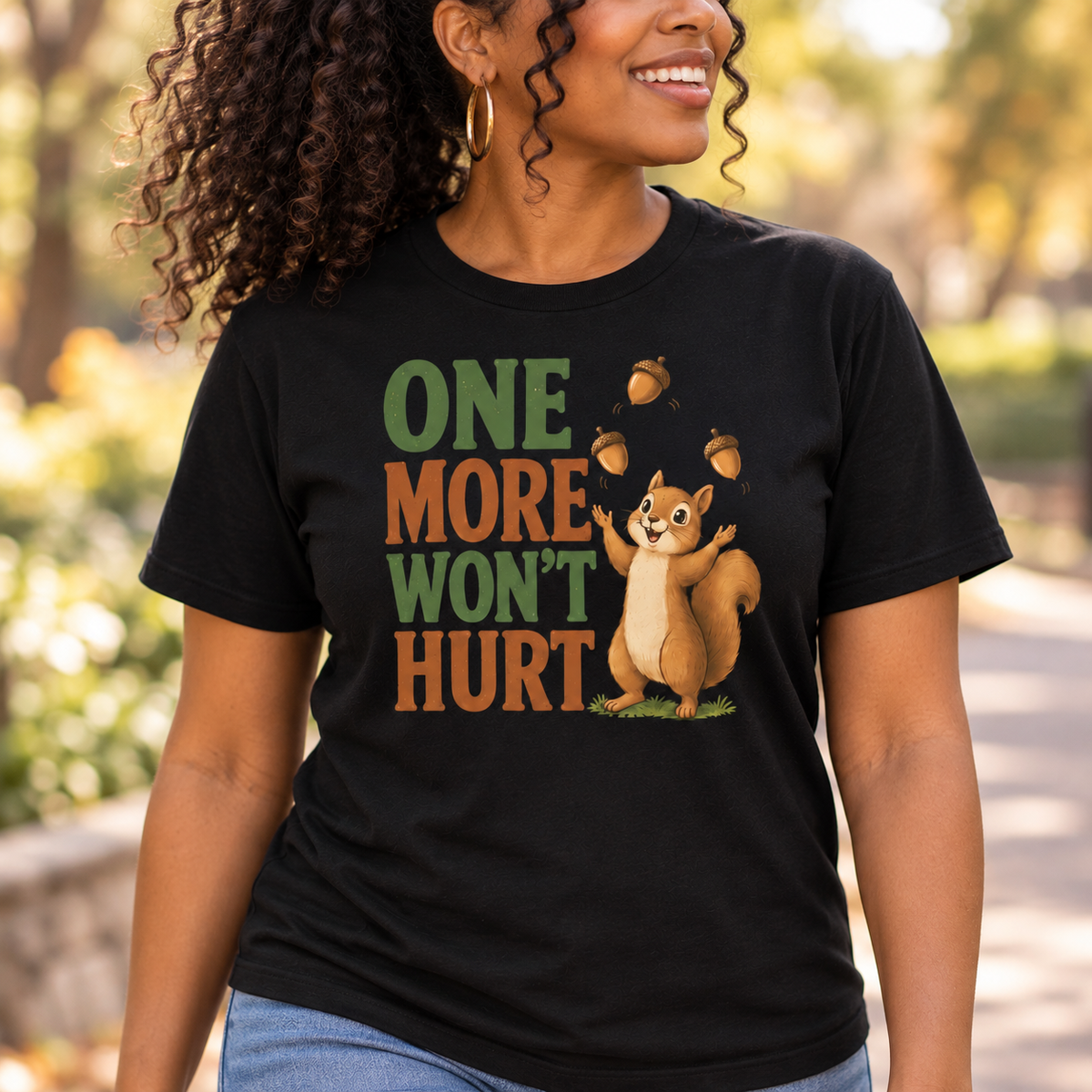 Funny Squirrel Shirt, One More Won’t Hurt T-Shirt, Squirrel Lover Gift, Cute Woodland Animal Tee, Funny Nature Shirt
