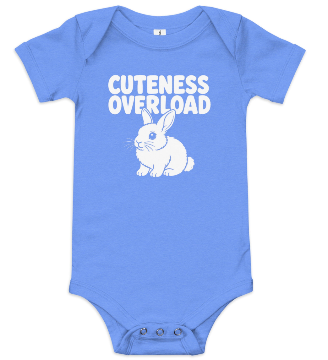 Cuteness Overload Bunny Baby Bodysuit, Funny Rabbit Baby One Piece, Cute Bunny Baby Outfit, Rabbit Lover Baby Shower Gift