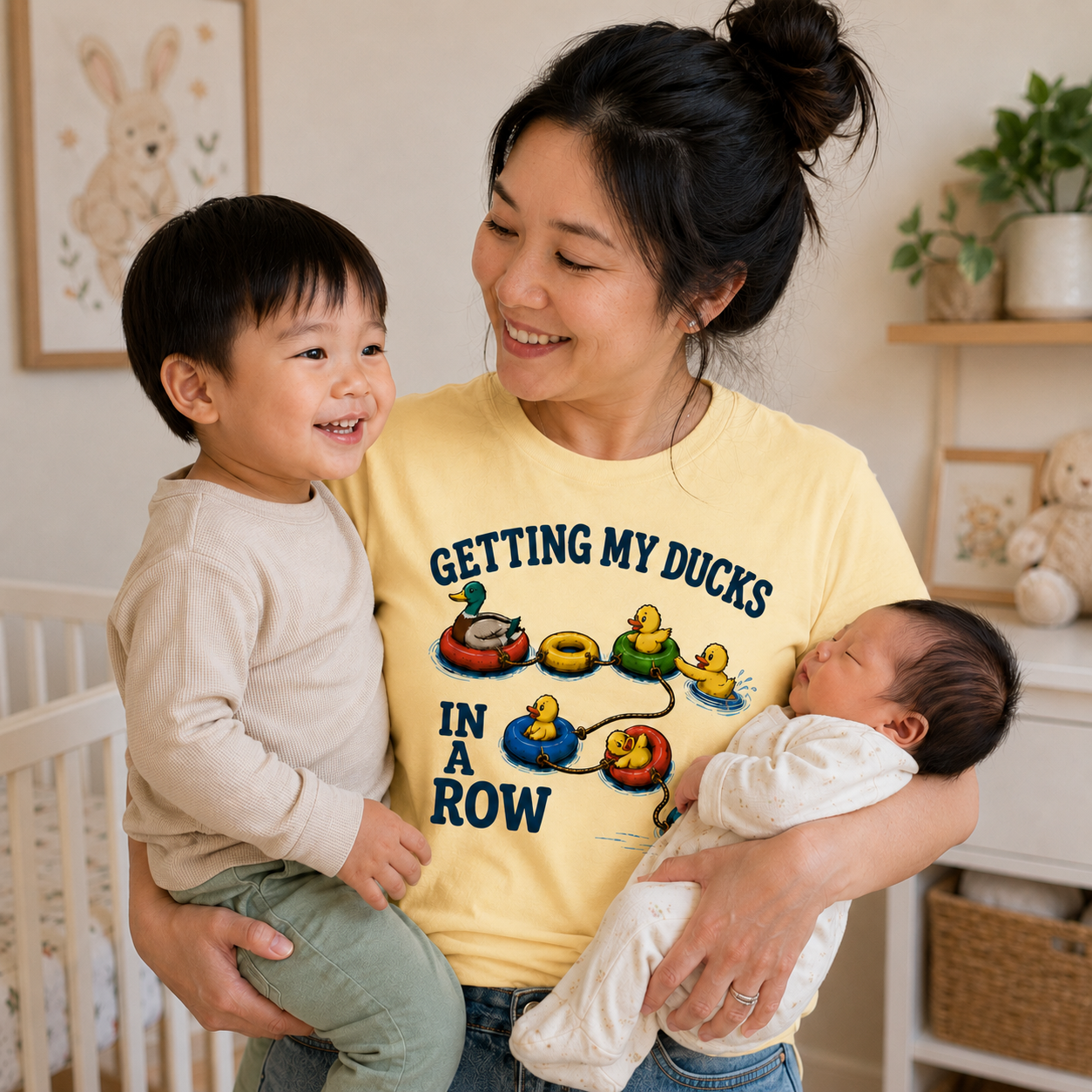 Getting My Ducks in a Row Shirt, Funny Duck T-Shirt, Cute Duck Lover Gift, Duckling Graphic Tee, Funny Animal Shirt