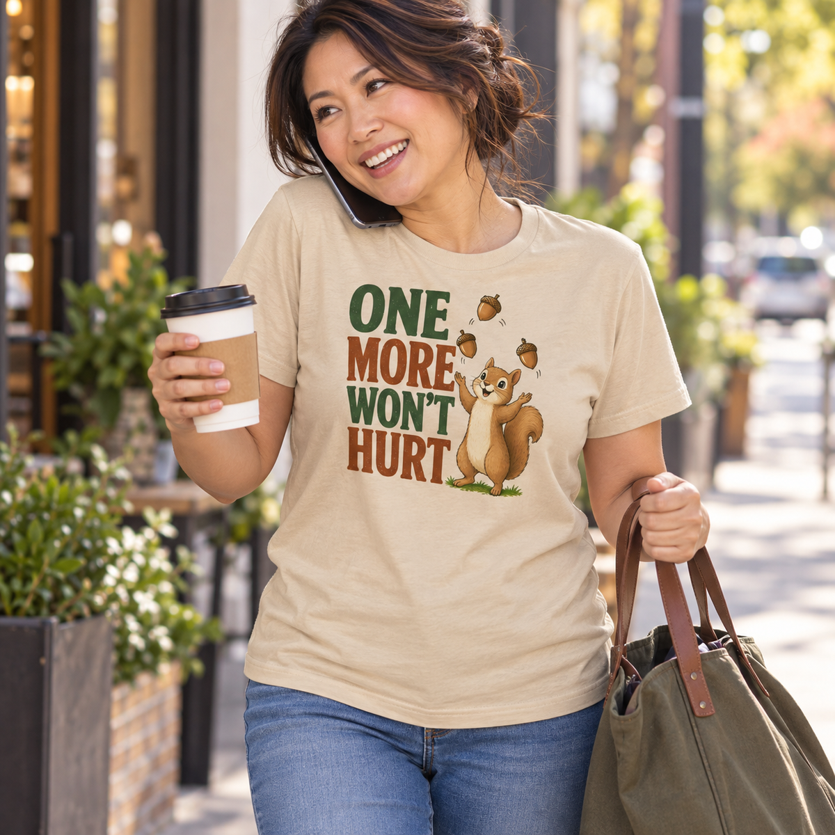 Funny Squirrel Shirt, One More Won’t Hurt T-Shirt, Squirrel Lover Gift, Cute Woodland Animal Tee, Funny Nature Shirt