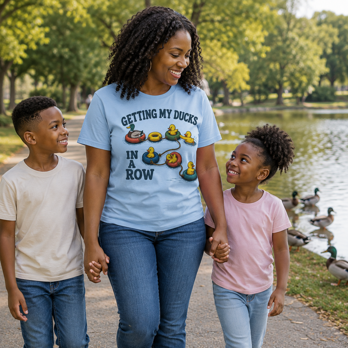Getting My Ducks in a Row Shirt, Funny Duck T-Shirt, Cute Duck Lover Gift, Duckling Graphic Tee, Funny Animal Shirt