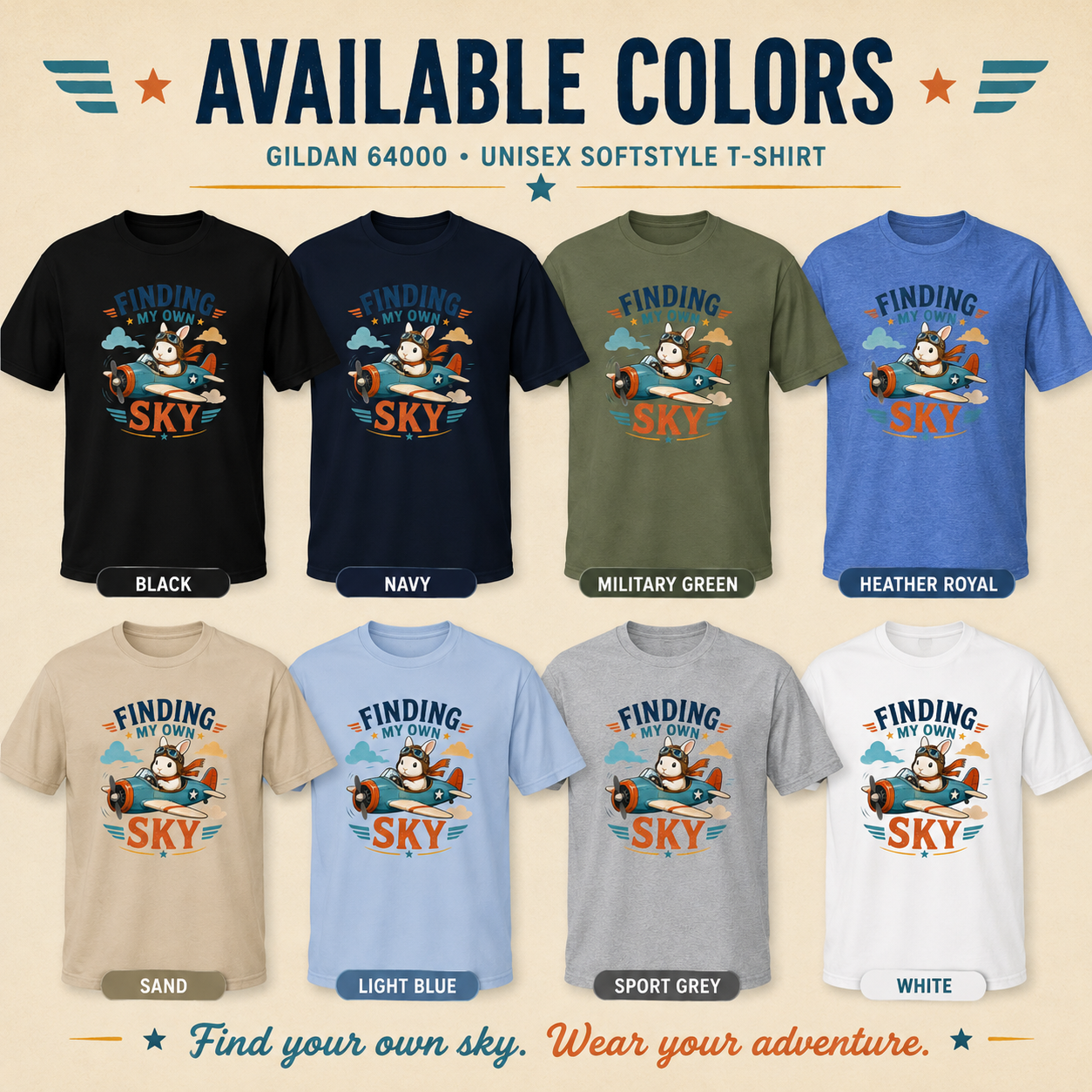 Finding My Own Sky Bunny Shirt, Rabbit Lover T-Shirt, Cute Aviator Bunny Tee, Inspirational Rabbit Gift