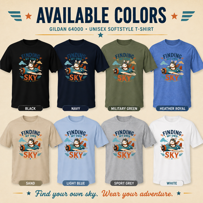 Finding My Own Sky Bunny Shirt, Rabbit Lover T-Shirt, Cute Aviator Bunny Tee, Inspirational Rabbit Gift