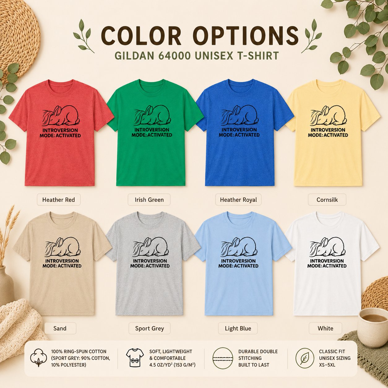 Introversion Mode Activated Bunny Shirt Cozy Rabbit Tee For Introverts