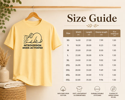 Introversion Mode Activated Bunny Shirt Cozy Rabbit Tee For Introverts