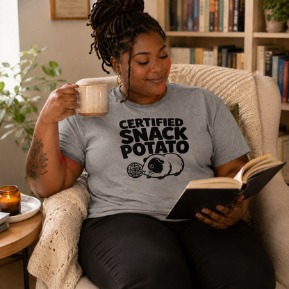 Guinea Pig Shirt, Certified Snack Potato Tee, Funny Cavy Lover Gift, Guinea Pig Mom Shirt, Small Pet T-Shirt