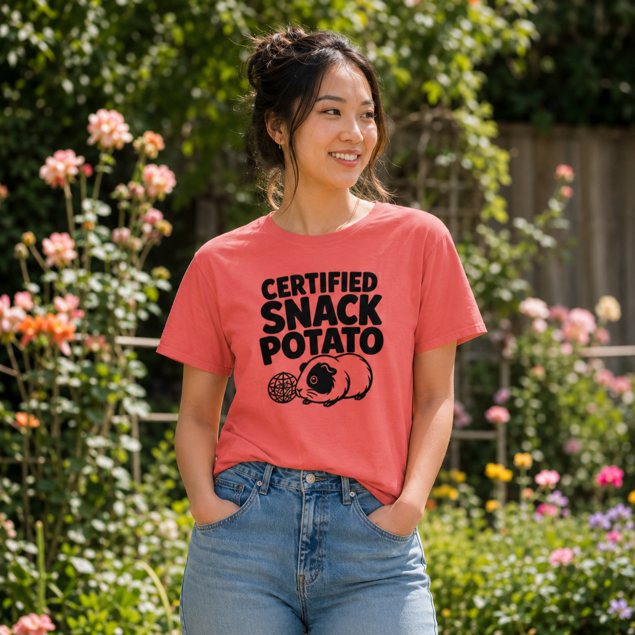 Guinea Pig Shirt, Certified Snack Potato Tee, Funny Cavy Lover Gift, Guinea Pig Mom Shirt, Small Pet T-Shirt