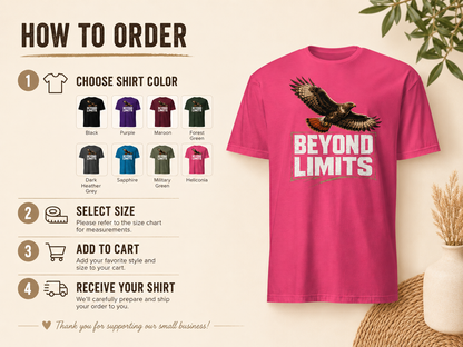Beyond Limits Eagle Motivational T-Shirt