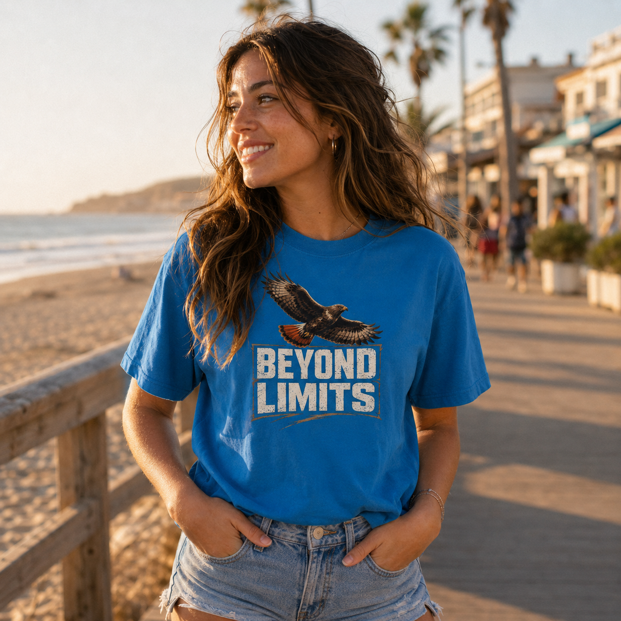 Beyond Limits Eagle Motivational T-Shirt