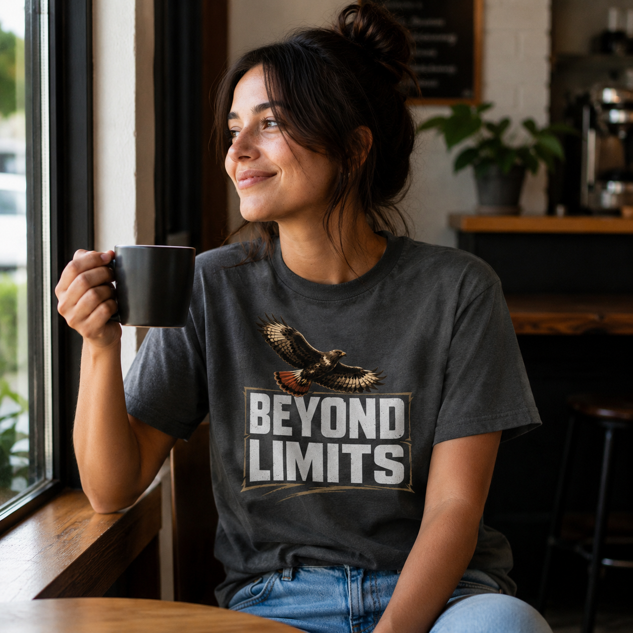 Beyond Limits Eagle Motivational T-Shirt