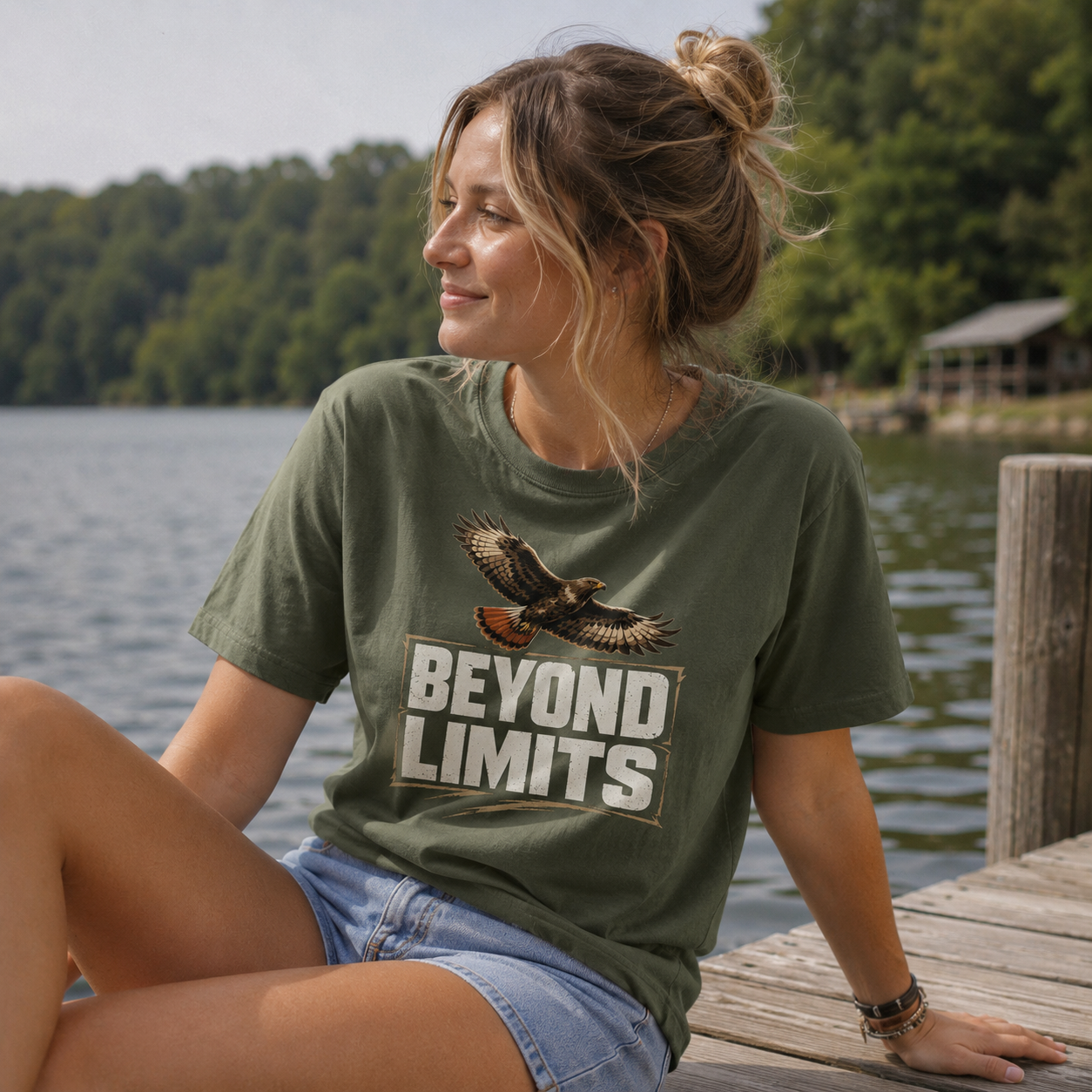 Beyond Limits Eagle Motivational T-Shirt