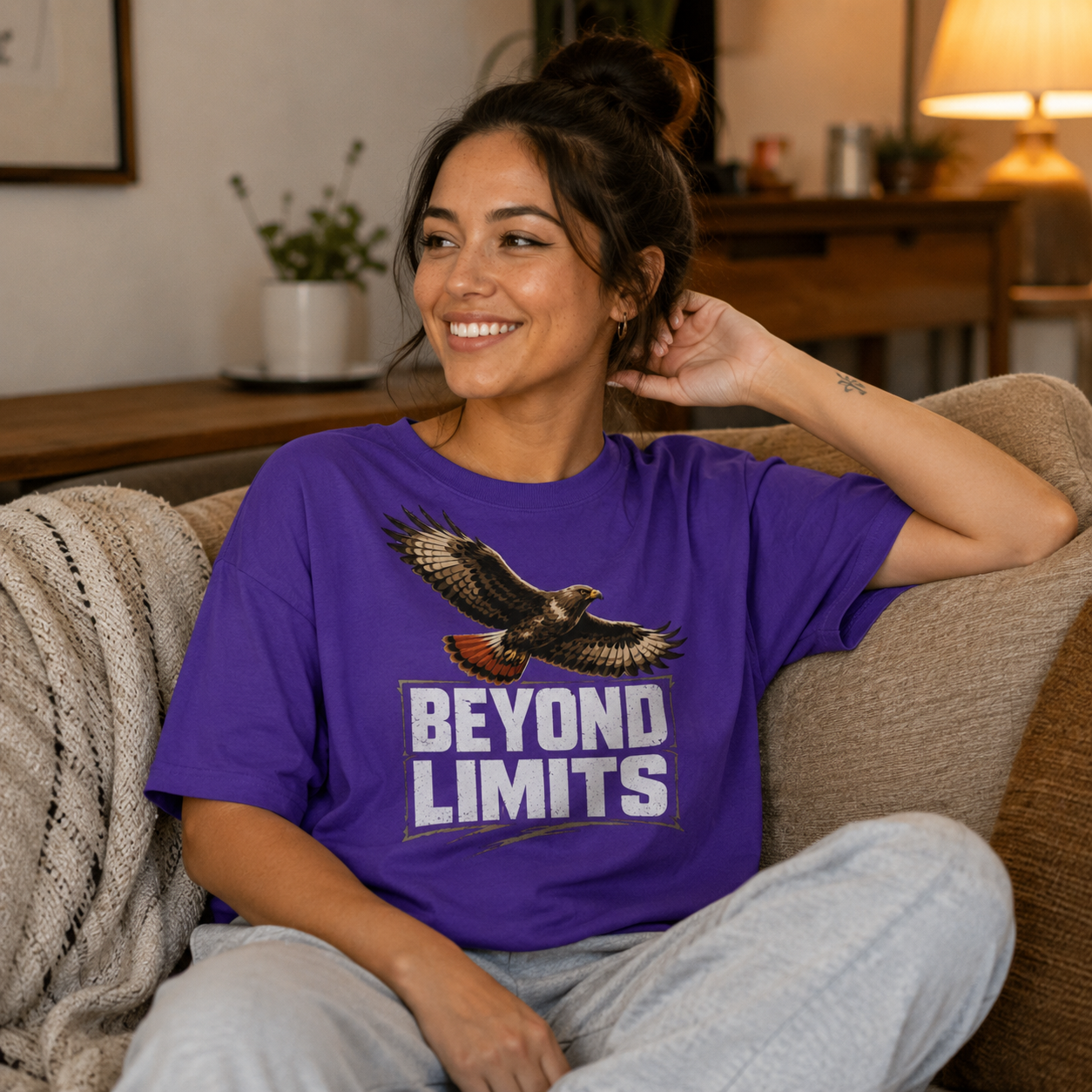Beyond Limits Eagle Motivational T-Shirt