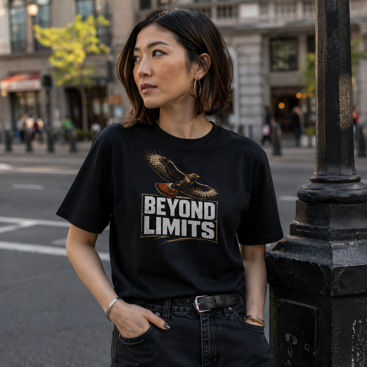 Beyond Limits Eagle Motivational T-Shirt