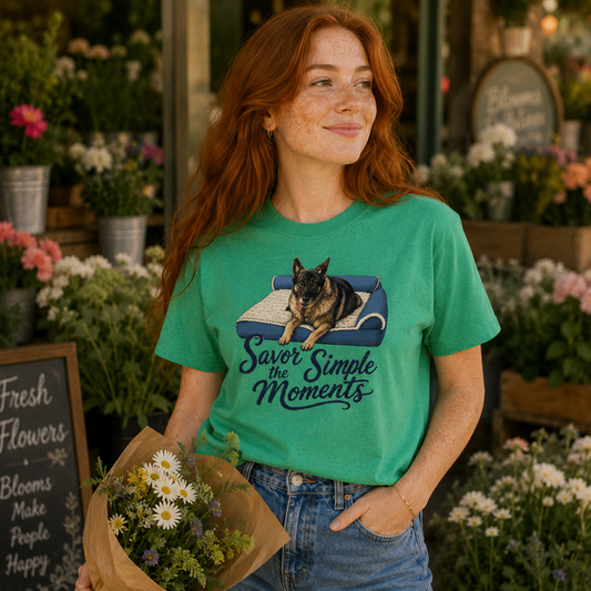 Savor the Simple Moments German Shepherd T-Shirt