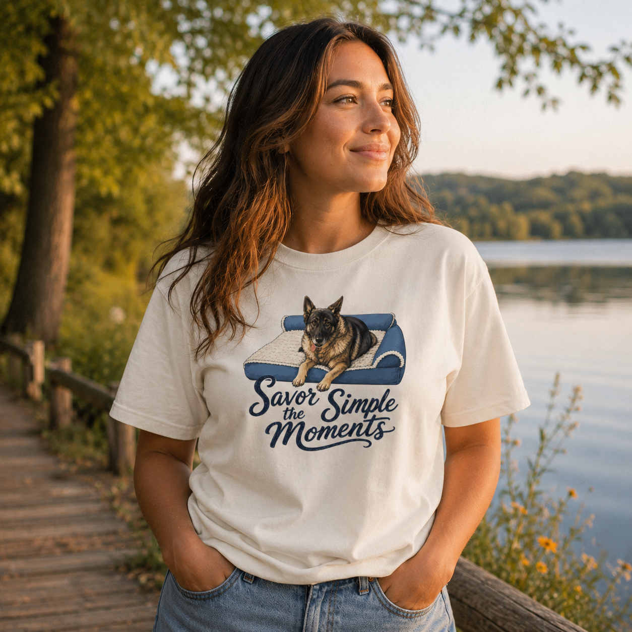 Savor the Simple Moments German Shepherd T-Shirt