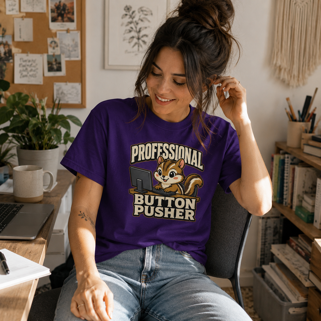 Professional Button Pusher Funny Office T-Shirt