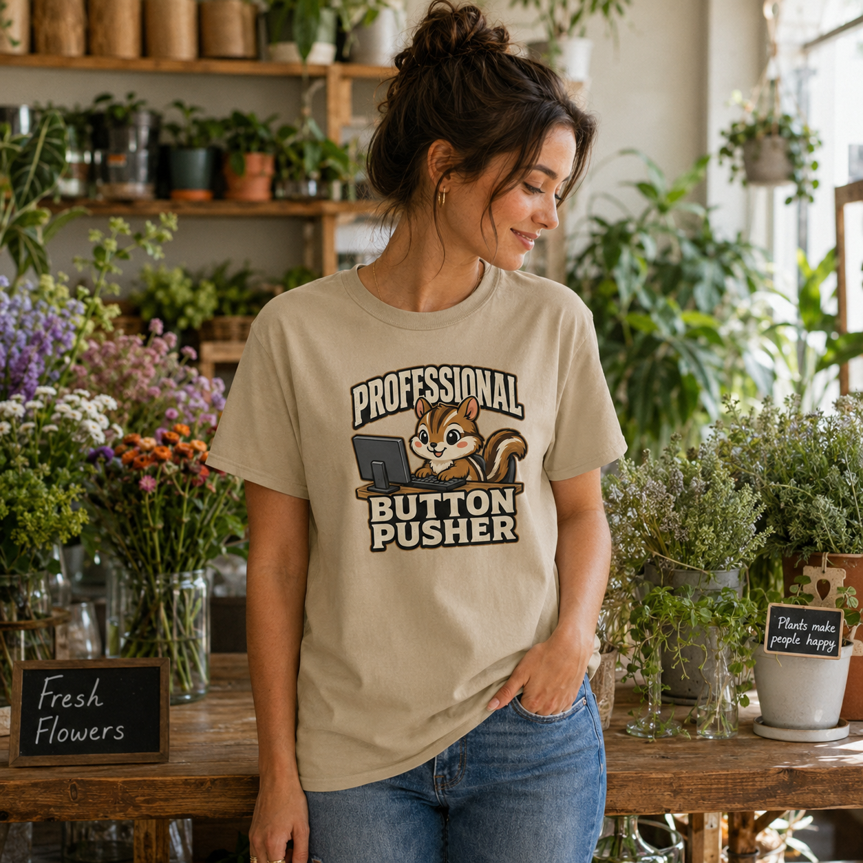Professional Button Pusher Funny Office T-Shirt