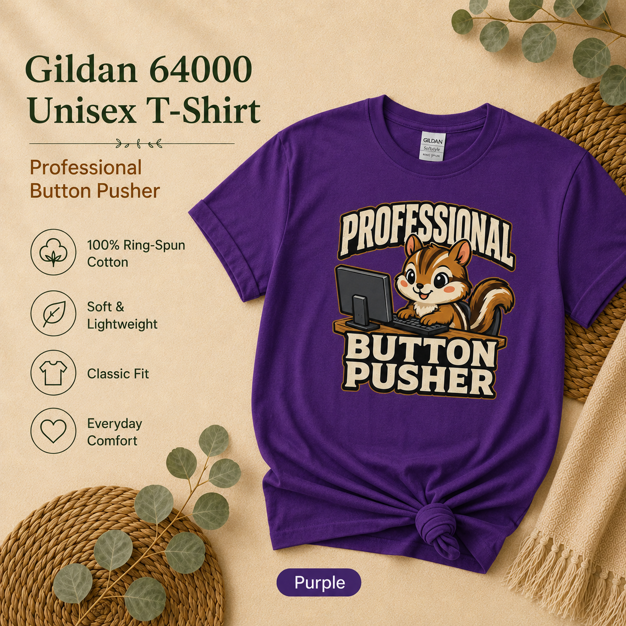 Professional Button Pusher Funny Office T-Shirt