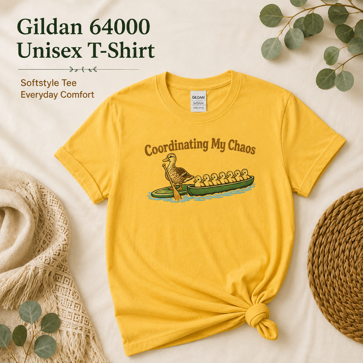 Coordinating My Chaos Duck Family T-Shirt