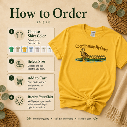 Coordinating My Chaos Duck Family T-Shirt