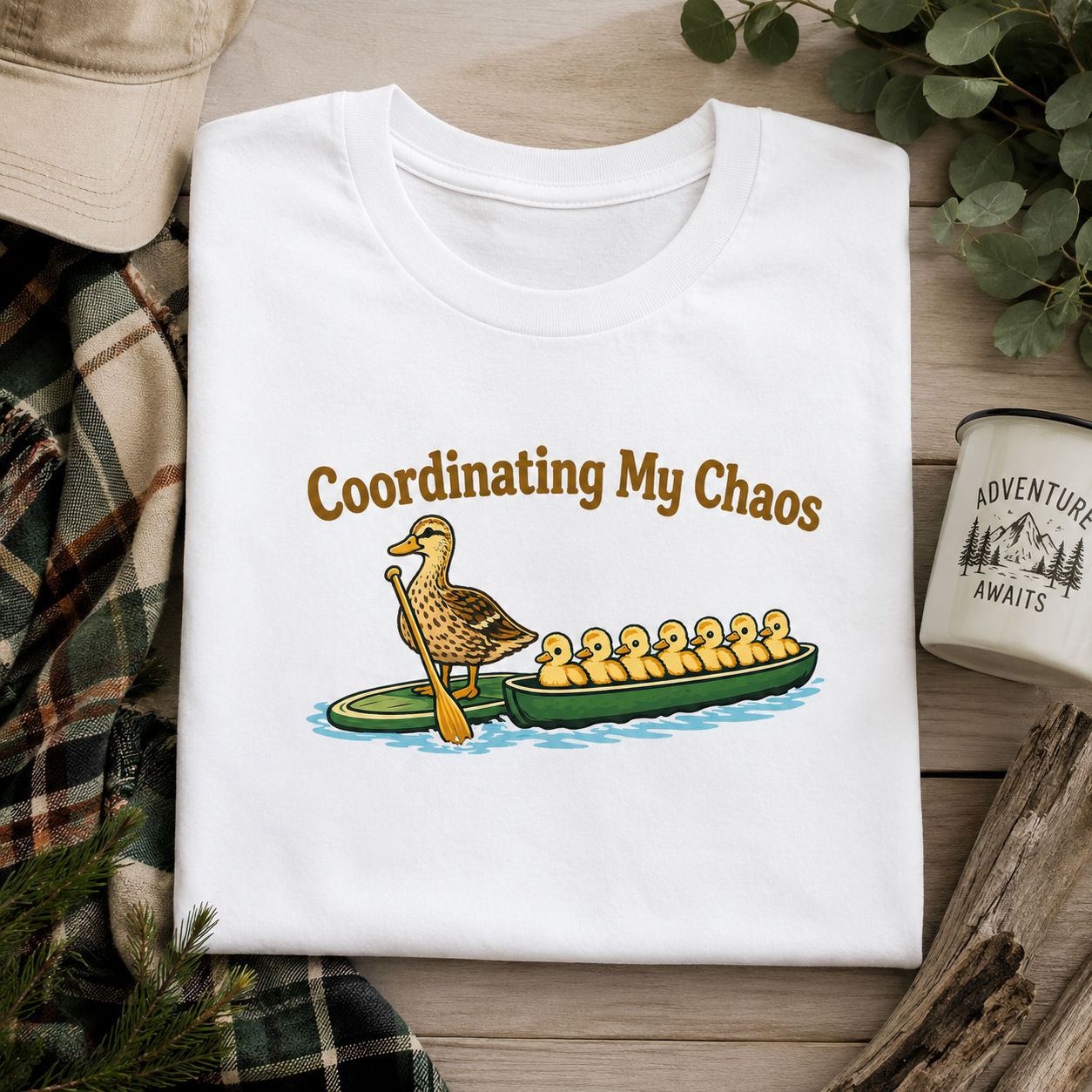 Coordinating My Chaos Duck Family T-Shirt
