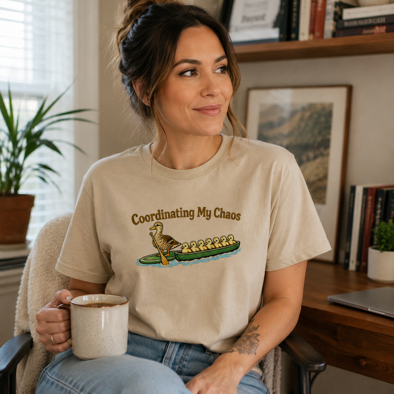 Coordinating My Chaos Duck Family T-Shirt