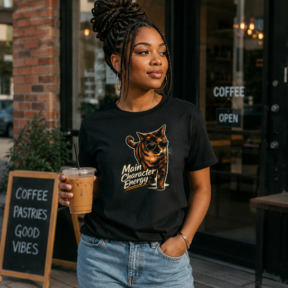 Main Character Energy Cat T-Shirt