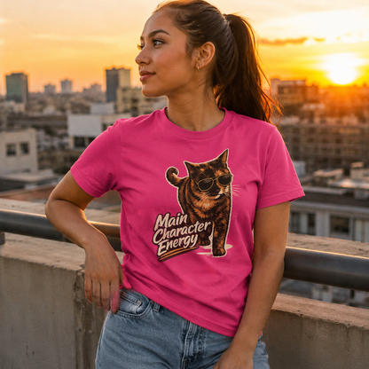 Main Character Energy Cat T-Shirt