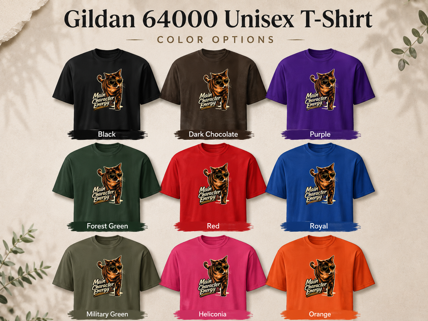 Main Character Energy Cat T-Shirt