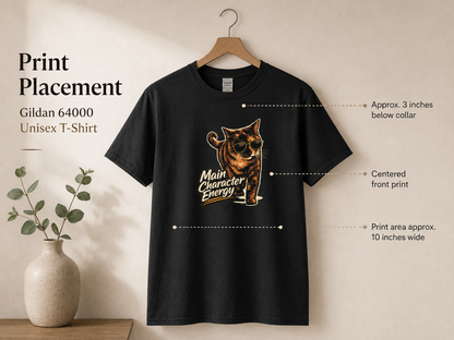 Main Character Energy Cat T-Shirt