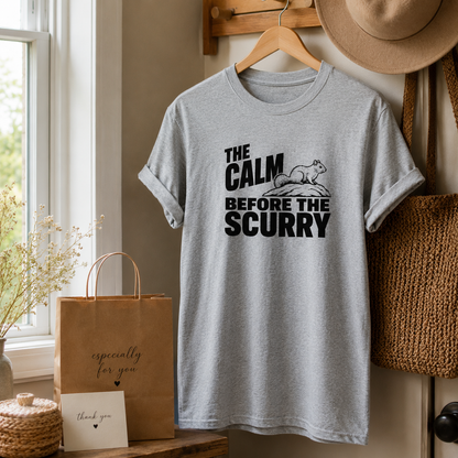 Funny Squirrel Shirt, Calm Before the Scurry Tee, Wildlife Lover Gift