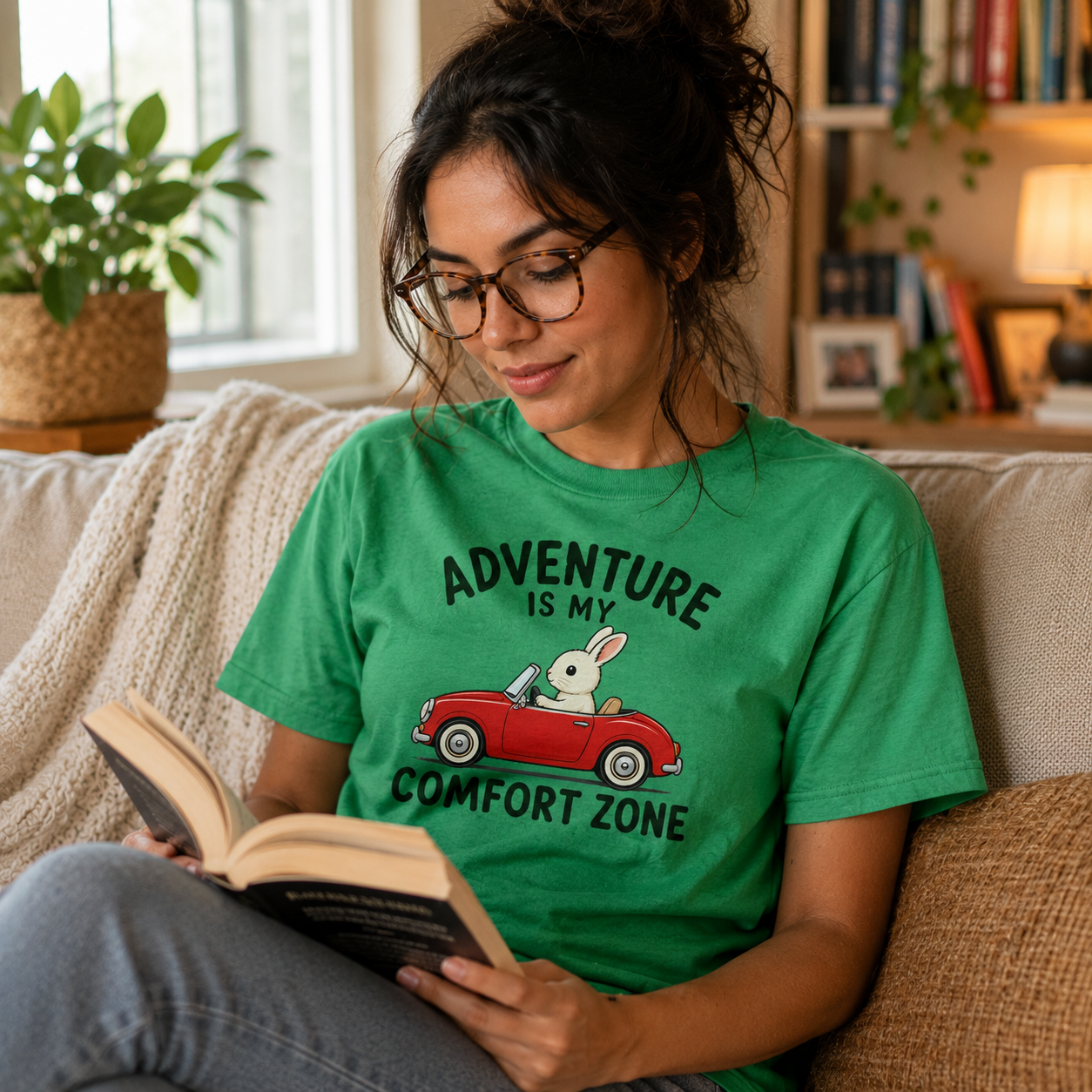 Adventure Bunny Shirt, Rabbit Road Trip Tee, Adventure Is My Comfort Zone T-Shirt, Travel Lover Gift