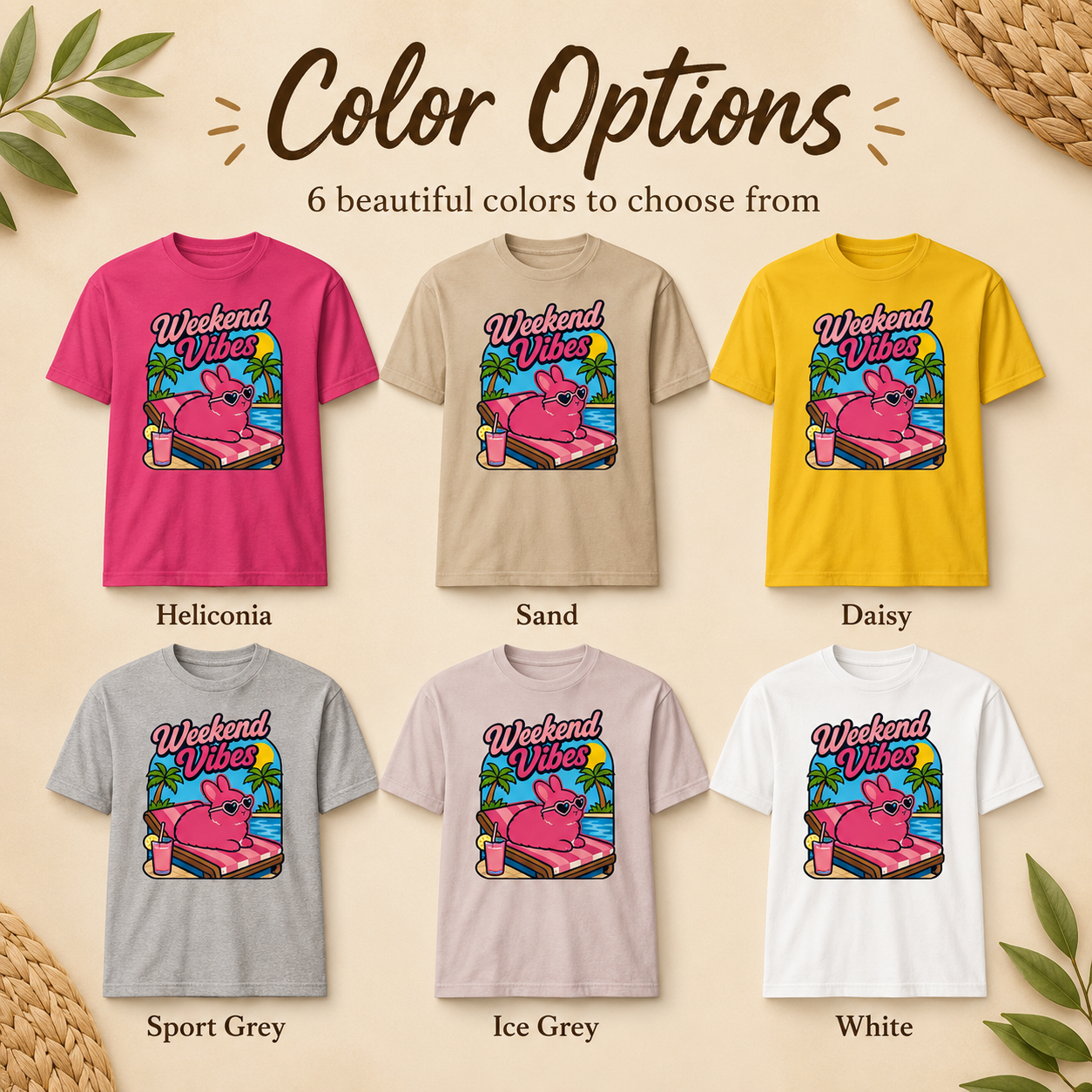 Weekend Vibes Bunny Shirt, Rabbit Summer Tee, Poolside Bunny T-Shirt, Beach Vacation Shirt, Rabbit Lover Gift