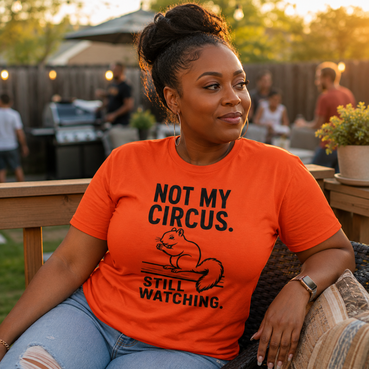 Not My Circus Squirrel Shirt, Still Watching Funny Tee, Sarcastic Animal Lover Gift