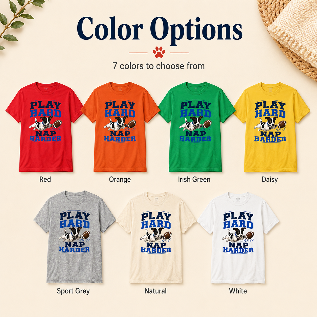 Play Hard Nap Harder Shirt, Funny Dog Shirt, Football Dog Tee, Dog Lover Gift, Football Fan Shirt, Pet Parent Gift