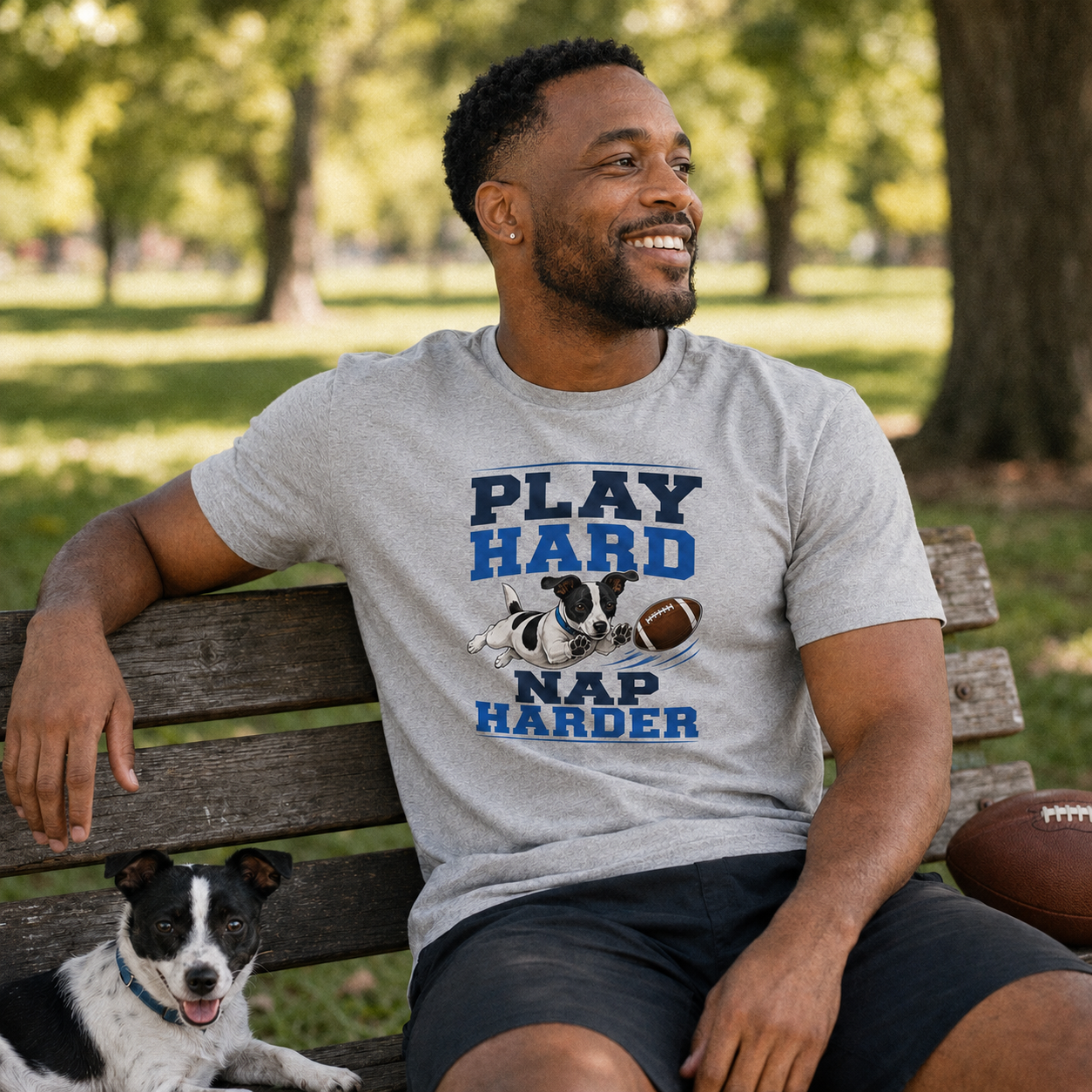 Play Hard Nap Harder Shirt, Funny Dog Shirt, Football Dog Tee, Dog Lover Gift, Football Fan Shirt, Pet Parent Gift