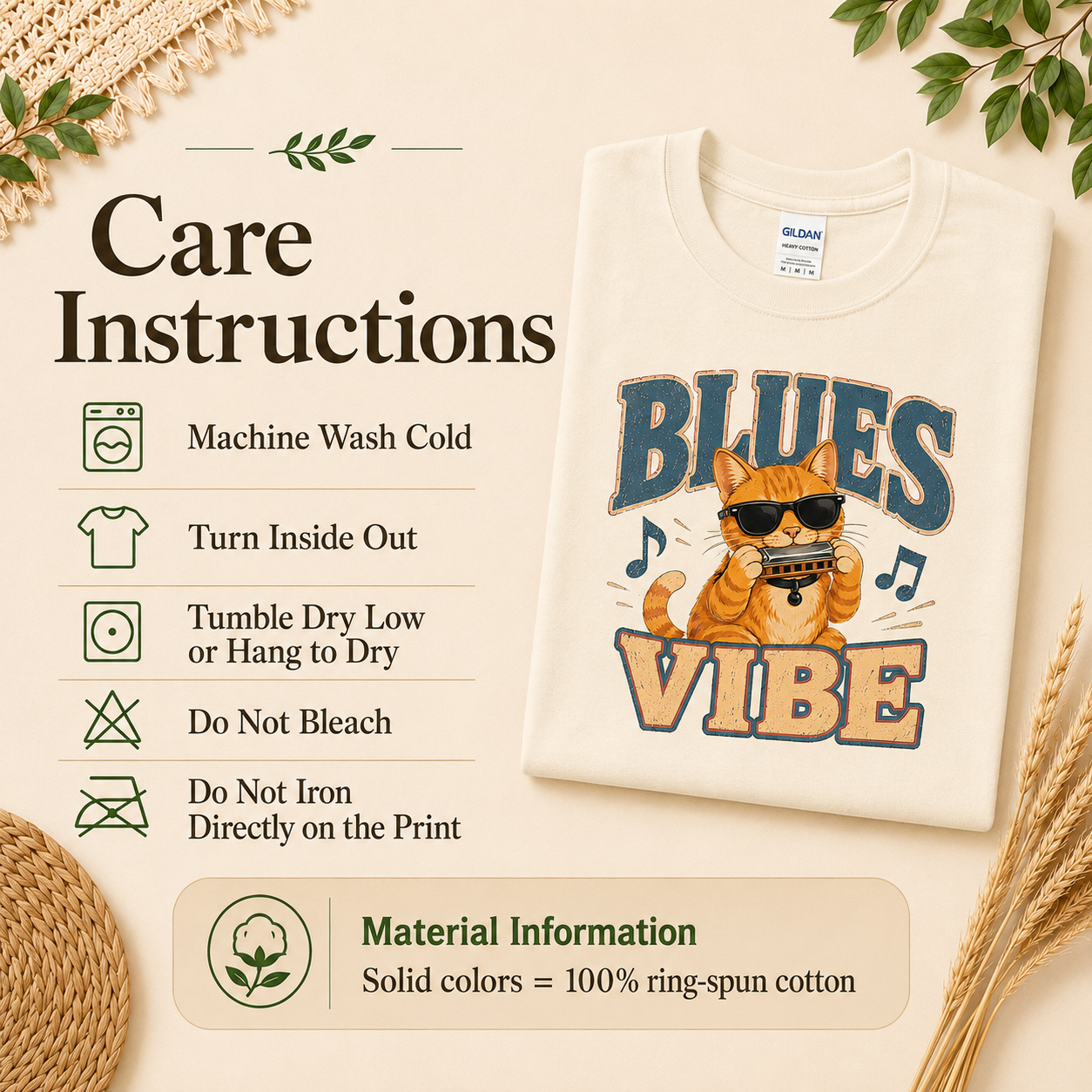 Blues Cat Shirt, Music Lover Tee, Funny Cat T-Shirt, Harmonica Shirt, Retro Music Tee, Cat Lover Gift, Musician Gift