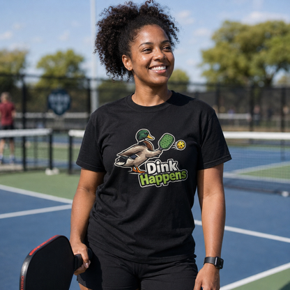 Dink Happens Shirt, Funny Pickleball Shirt, Pickleball Duck Tee, Pickleball Player Gift, Dink Shirt, Pickleball Lover Gift