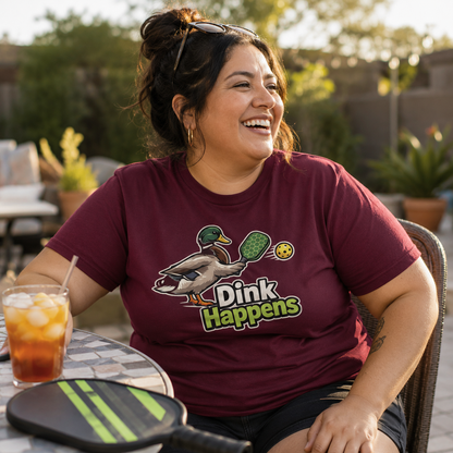 Dink Happens Shirt, Funny Pickleball Shirt, Pickleball Duck Tee, Pickleball Player Gift, Dink Shirt, Pickleball Lover Gift