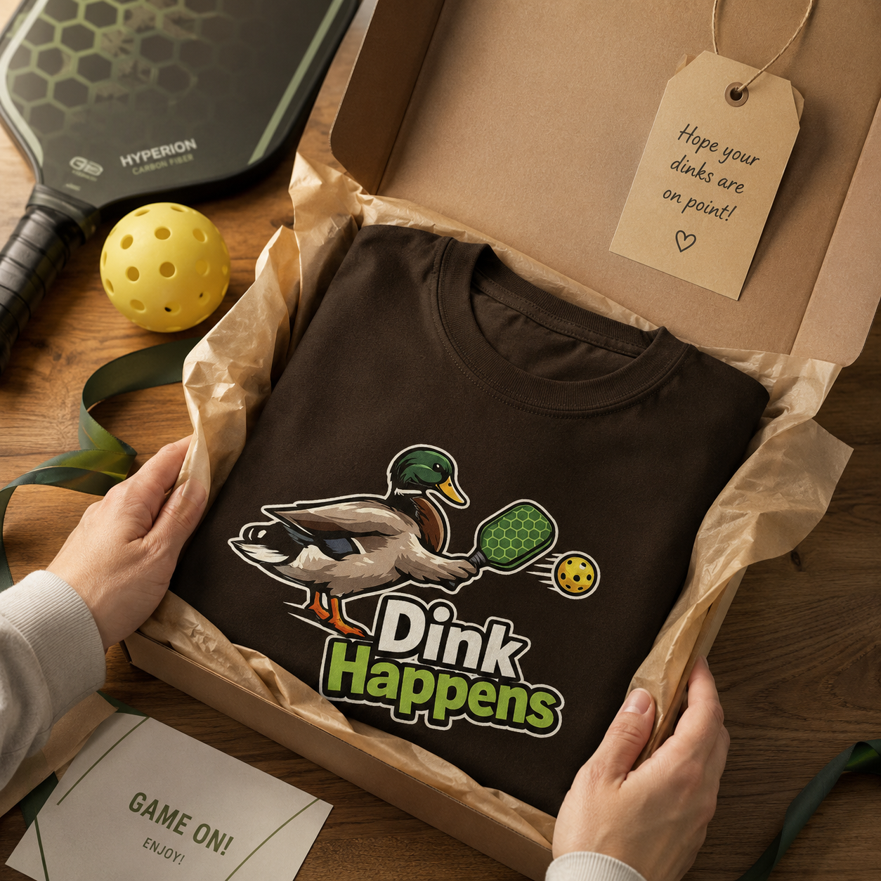 Dink Happens Shirt, Funny Pickleball Shirt, Pickleball Duck Tee, Pickleball Player Gift, Dink Shirt, Pickleball Lover Gift