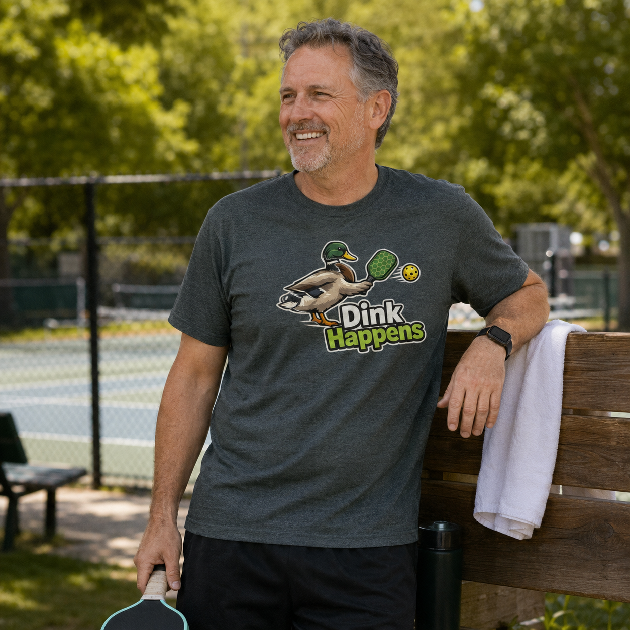 Dink Happens Shirt, Funny Pickleball Shirt, Pickleball Duck Tee, Pickleball Player Gift, Dink Shirt, Pickleball Lover Gift